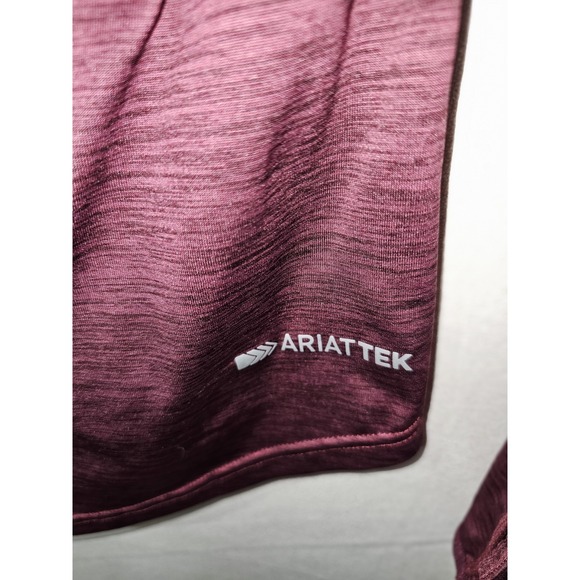 Ariat Tech Heat Series Women's Merlot Pullover Hoodie - Picture 8 of 8